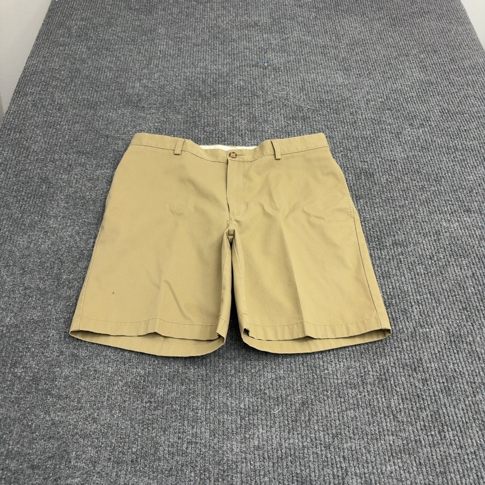 LL Bean Shorts Mens 34 Khaki Cotton Classic Fit Chino Casual Outdoor Summer